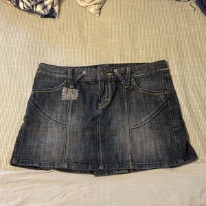 Armani Exchange Denim Mini Skirt